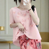 HEYFANCYSTYLE Women's Flowy Pleated Statement Top for Upscale Gatherings